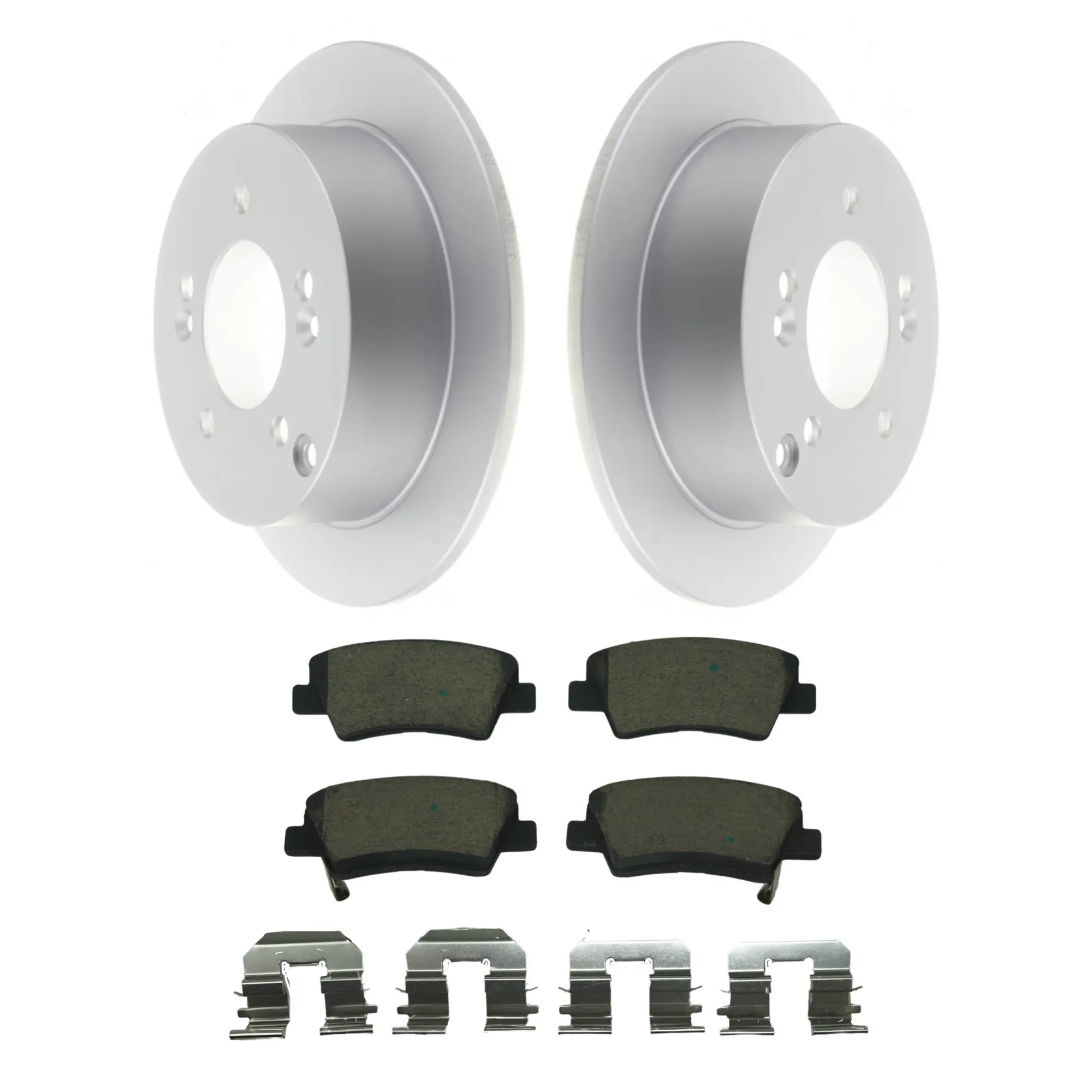Coated Brake Rotor & Ceramic Pad Kit - image principale du produit