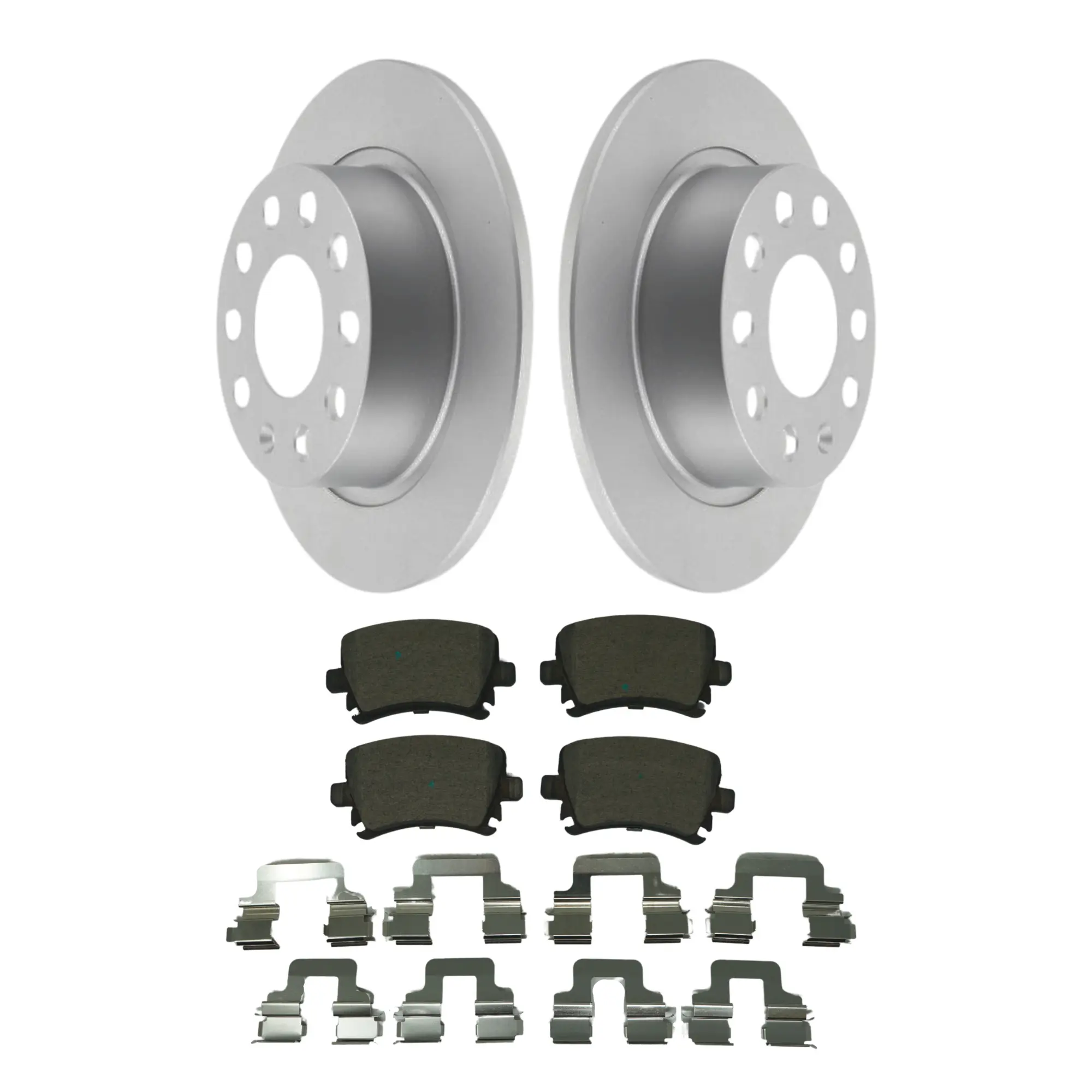 Coated Brake Rotor & Ceramic Pad Kit - main product image