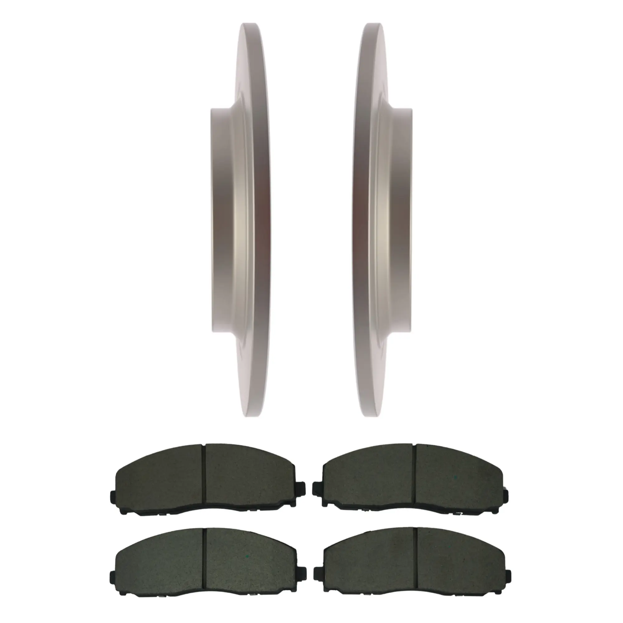 Coated Brake Rotor & Ceramic Pad Kit - main product image
