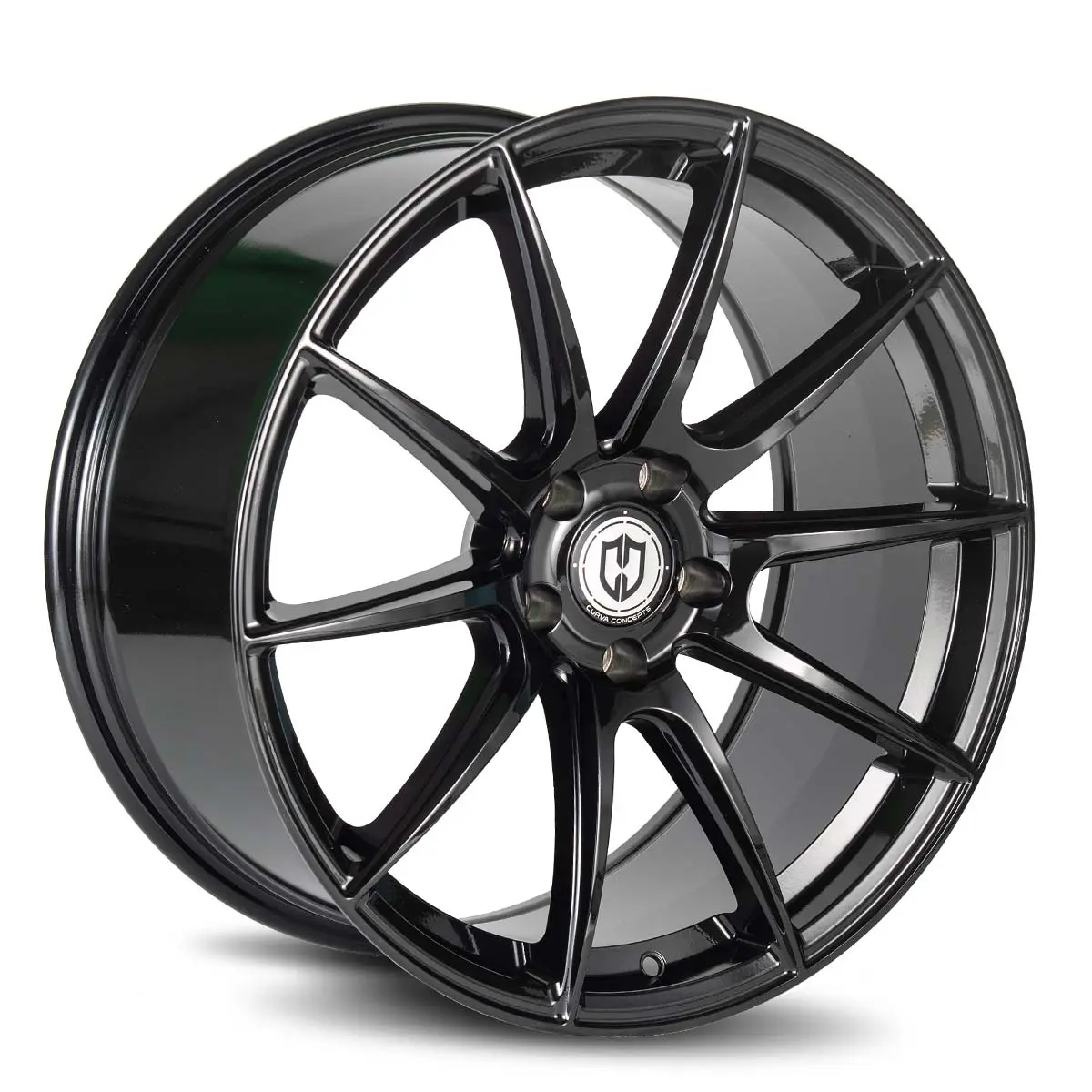 Curva Concepts CFF72 19X9 5X112 ET 28mm Gloss Black