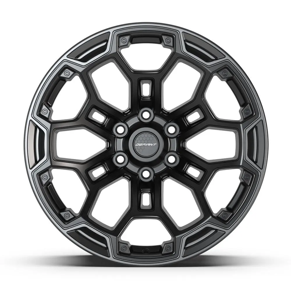 Defiant DF03 18X9 6X139.7 ET -12mm Satin Black with Satin Charcoal thumbnail 2