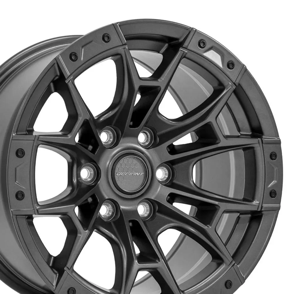 Defiant DF04 17X9 6X135 ET 12mm Dark Satin Charcoal miniature 3