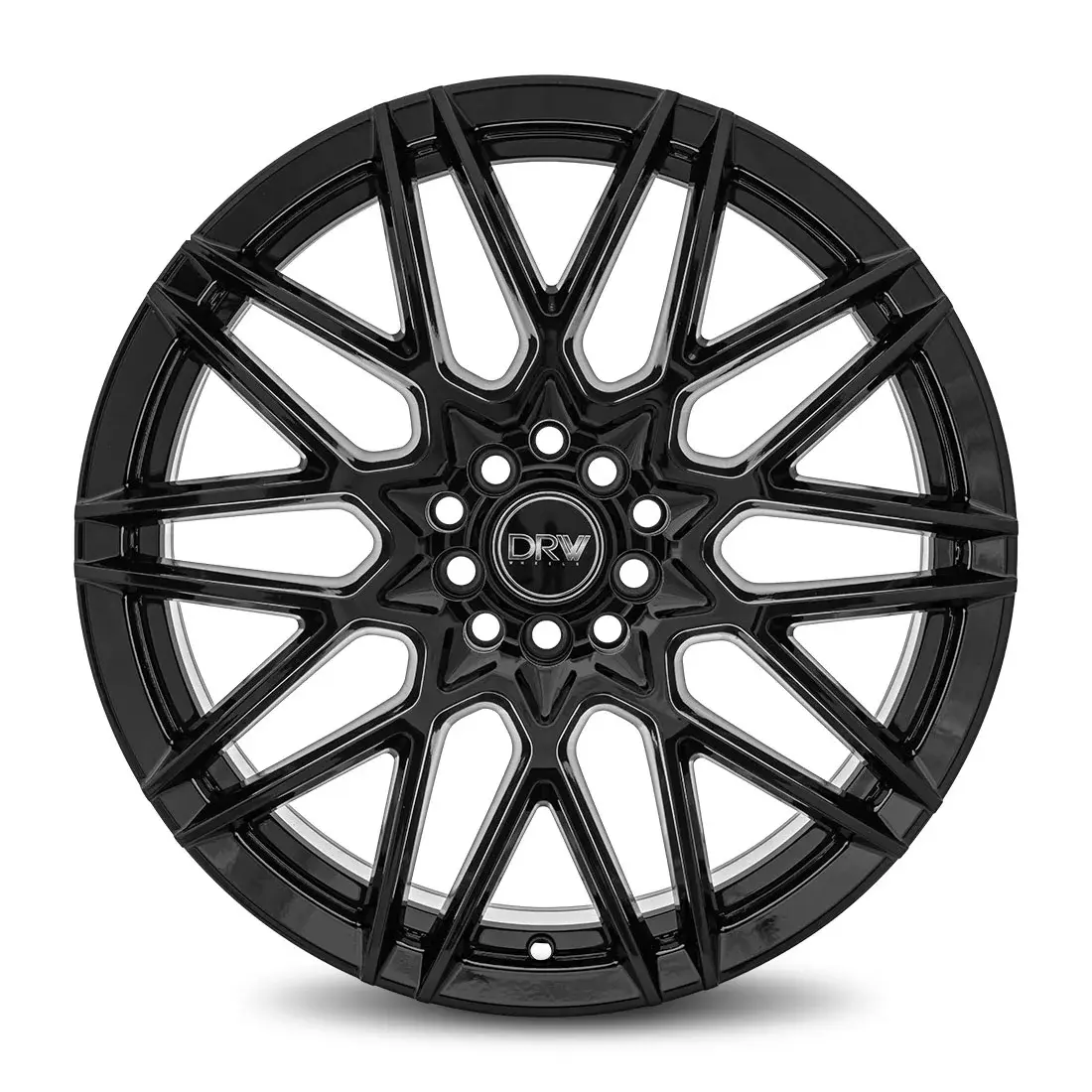 DRW D17 17X7 4X108 / 4X114.3 ET 40mm Gloss Black thumbnail 2