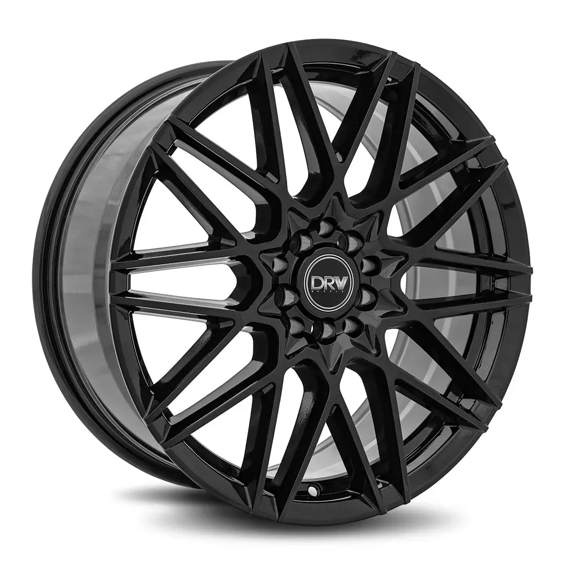 DRW D17 17X7 4X108 / 4X114.3 ET 40mm Gloss Black