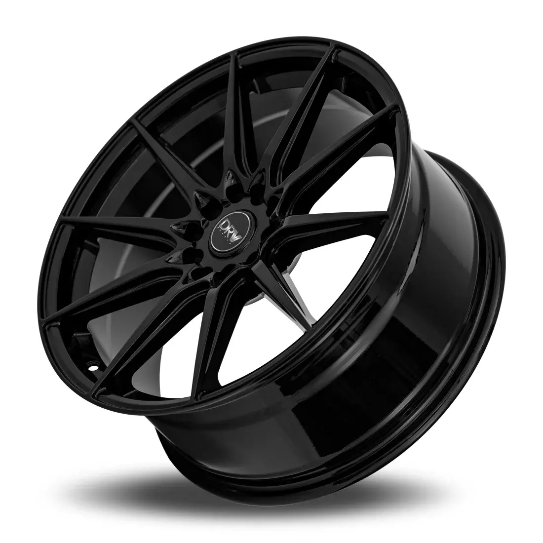 DRW D19 18X8 5X100 / 5X114.3 ET 38mm Gloss Black thumbnail 3