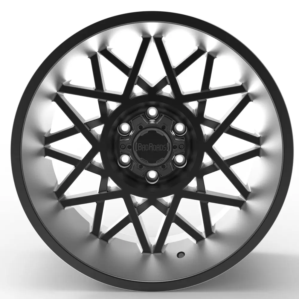 Badroads BR12 20X12 8X165.1 -44mm Gloss Black miniature 2
