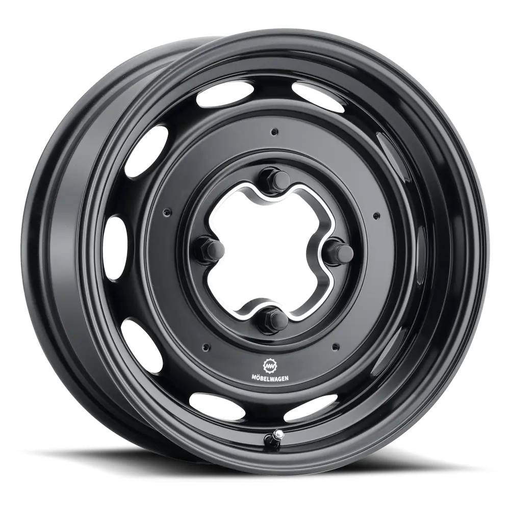 Mobelwagen 430B Interceptor 15X4.5 4X130 ET 25mm Satin Black