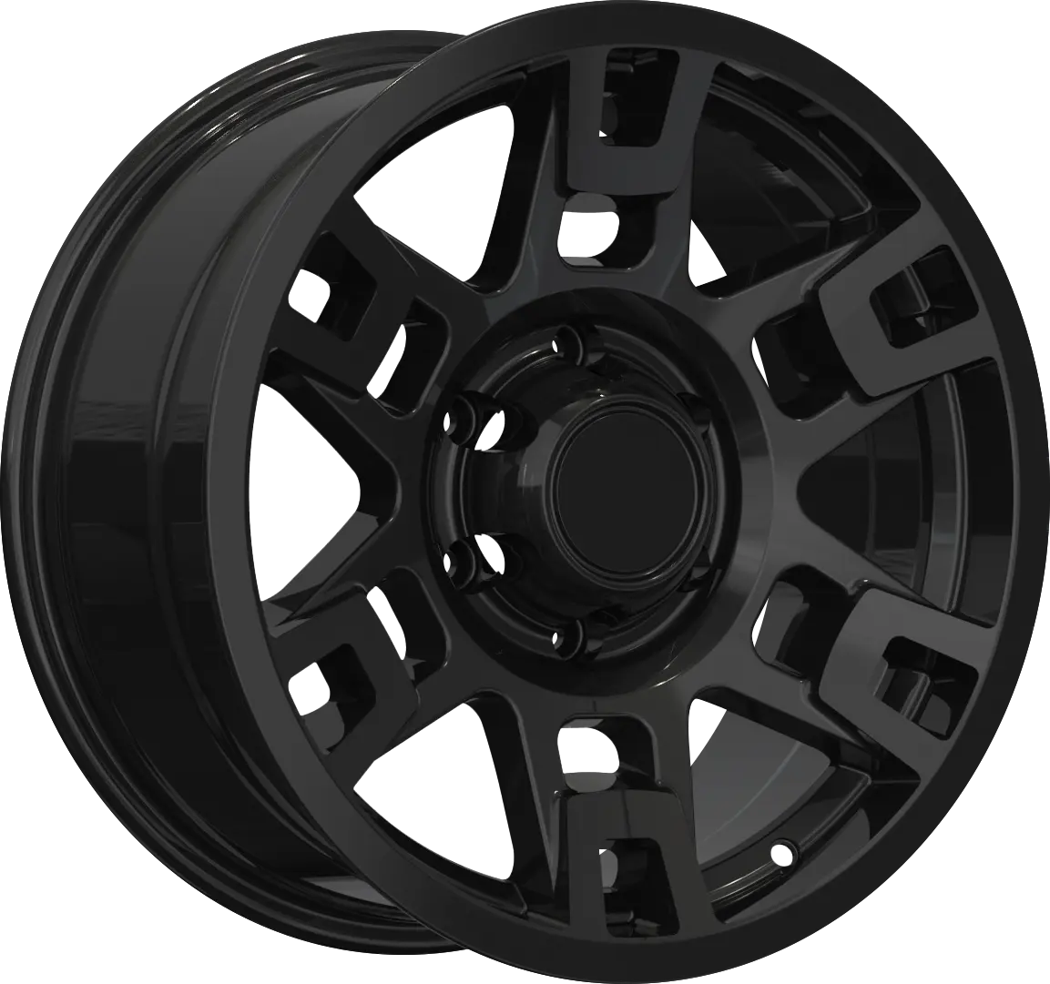YKW Steel Steel Wheel 16X6.5 5X100 ET 48mm Black