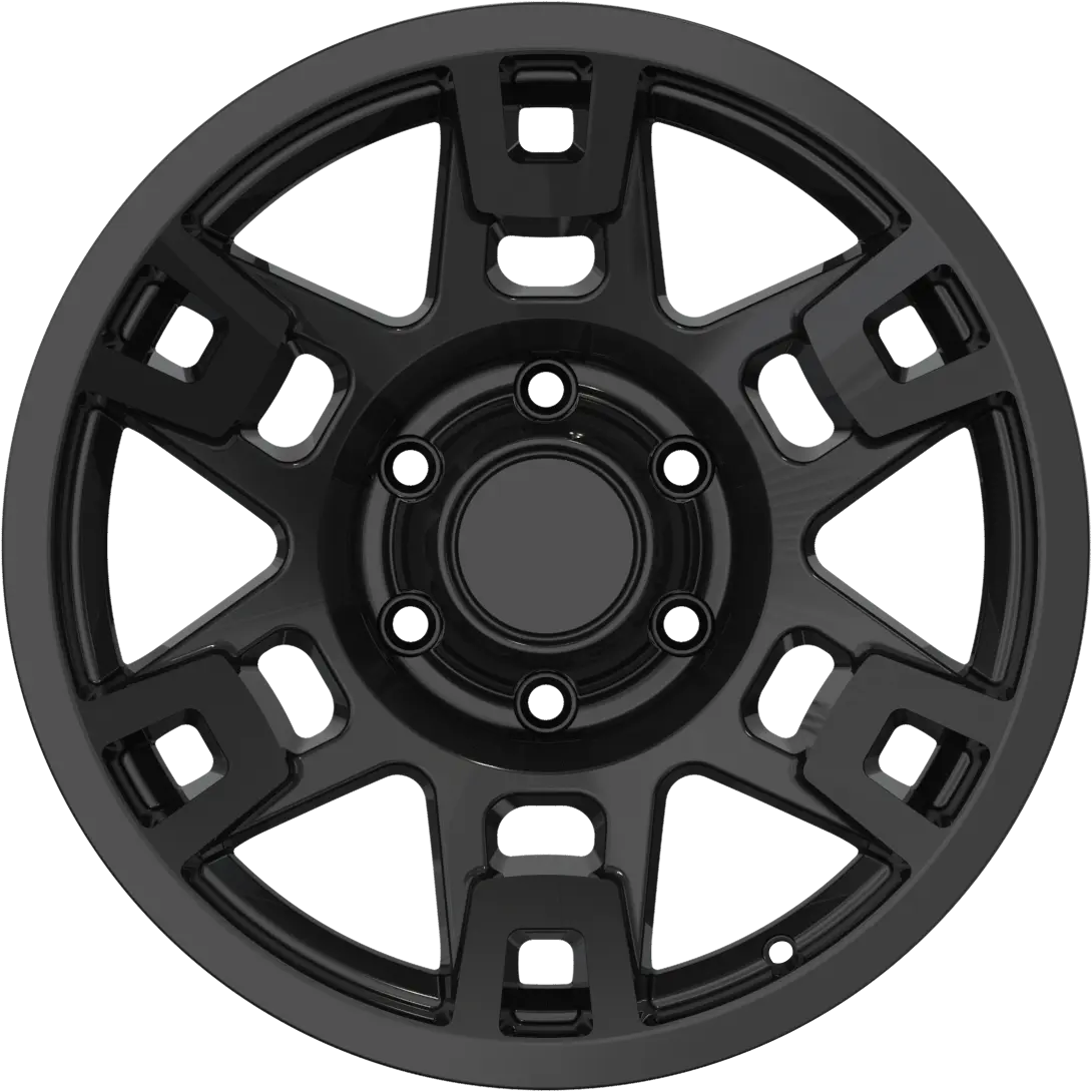 YKW Steel Steel Wheel 16X6.5 5X100 ET 48mm Black miniature 2