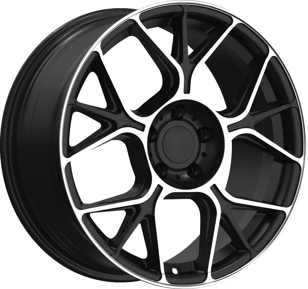 YKW Steel MR4 18X8 5X114.3 ET 35mm Gloss Black Machined