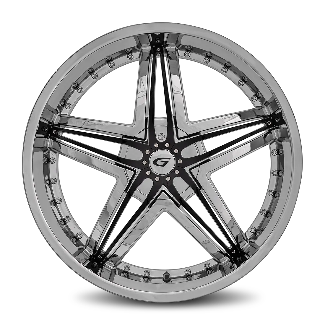 DIABLO WHEELS Blitz 24X10 6X135 / 6X139.7 ET 35mm Chrome thumbnail 2
