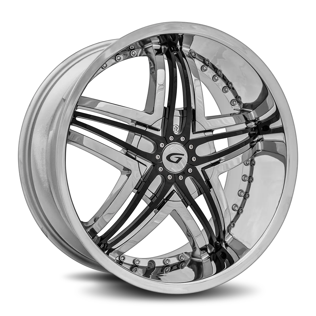 DIABLO WHEELS Blitz 24X10 6X135 / 6X139.7 ET 35mm Chrome