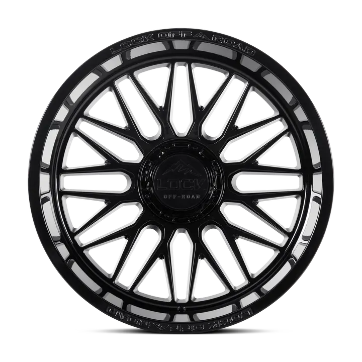 Lock Off-Road Wheels Apex 20X10 5X127 / 5X139.7 ET -18mm Gloss Black thumbnail 2
