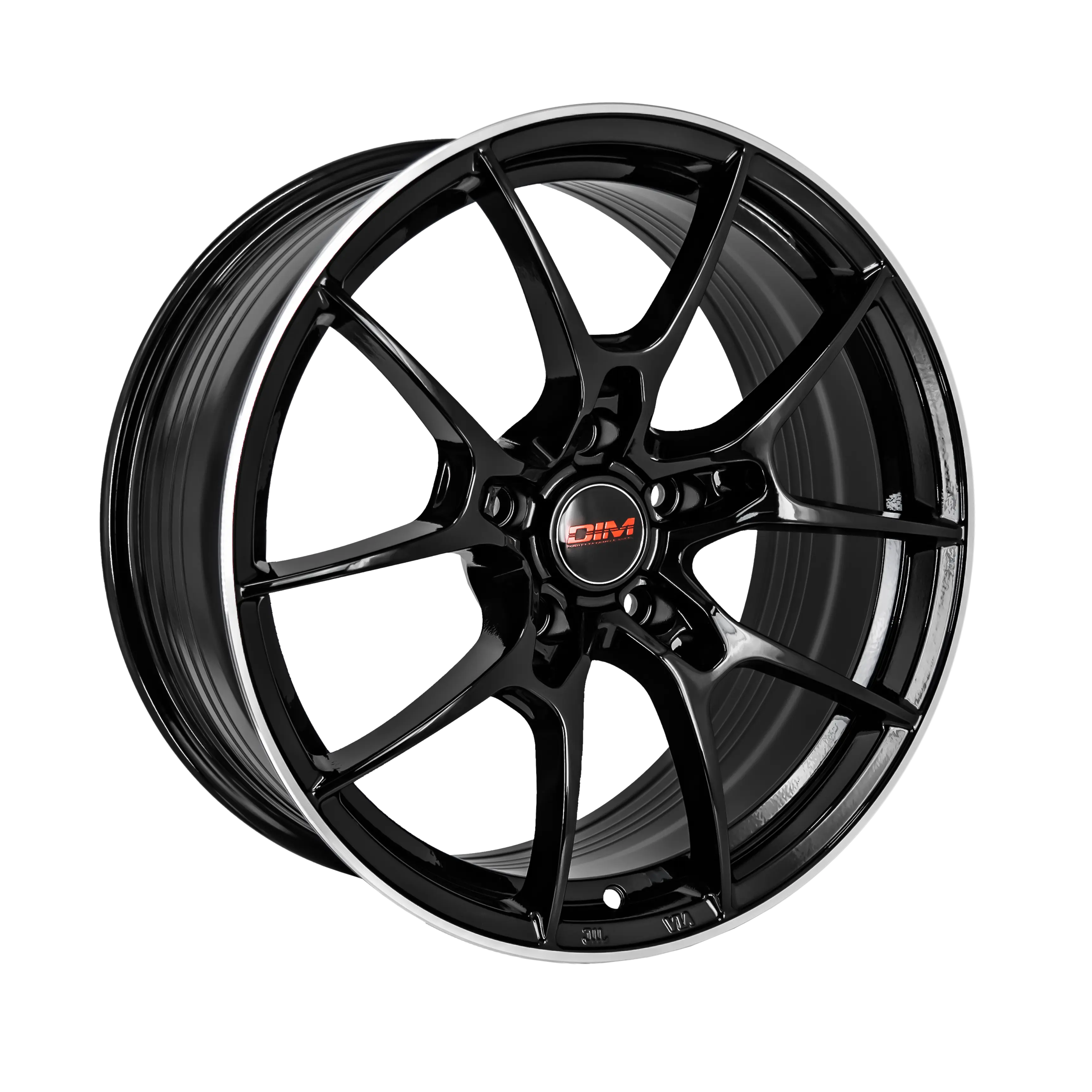 DIM WC001 18X8 5X114.3 ET 40mm Black Silver Lip