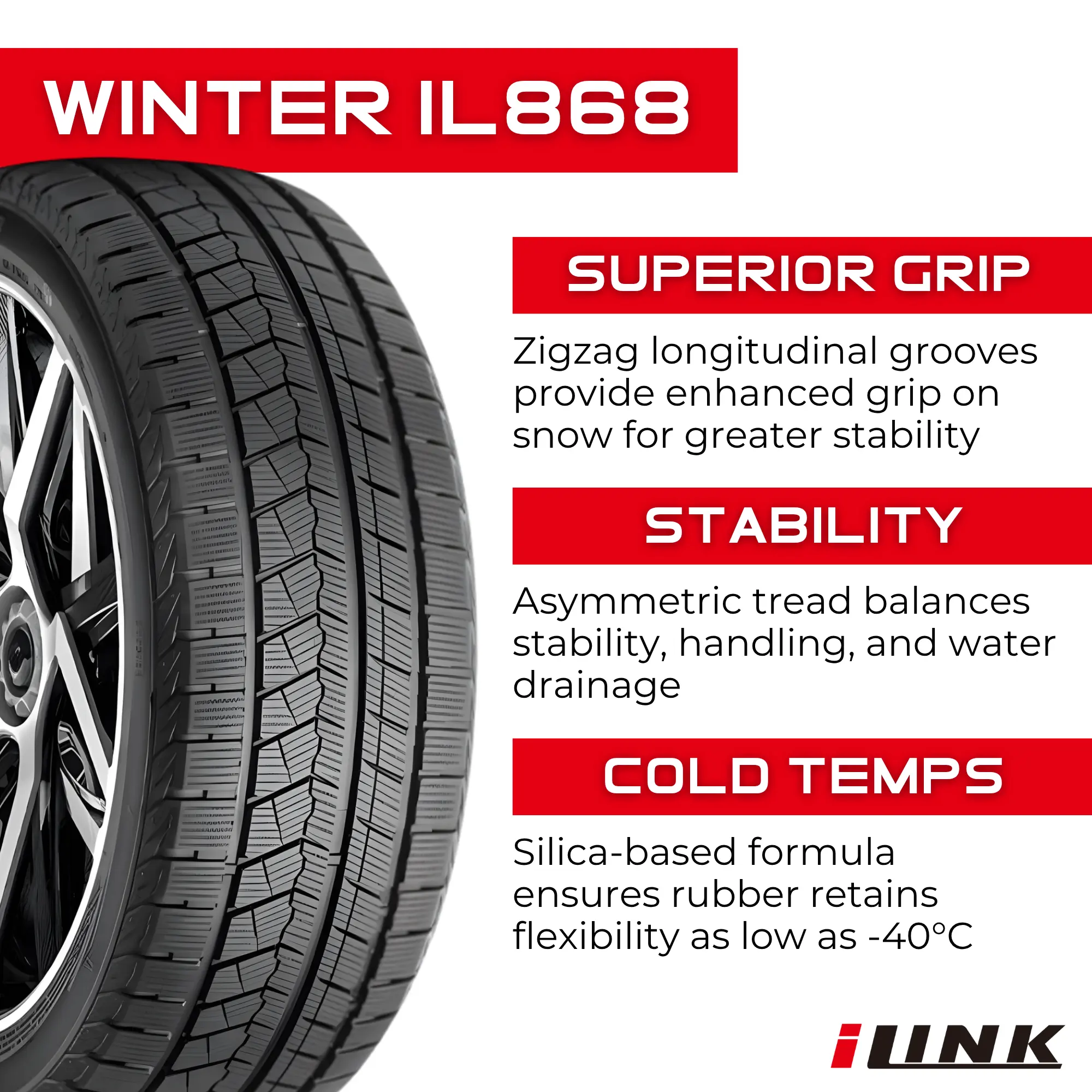 225/65R17 Zmax iLink Winter IL868 102H miniature 3