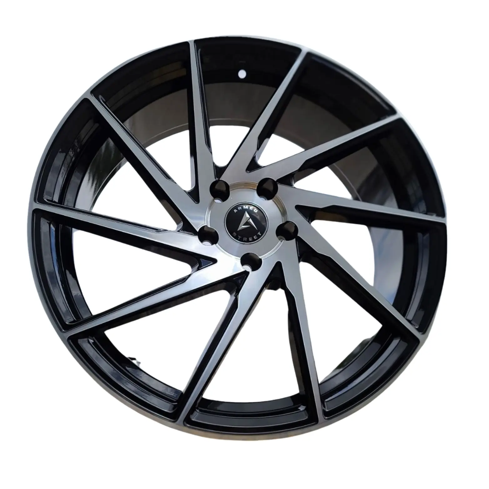 Armed Wheels 9MM 20X10 5X114.3 ET 40mm Gloss Black Machined thumbnail 2
