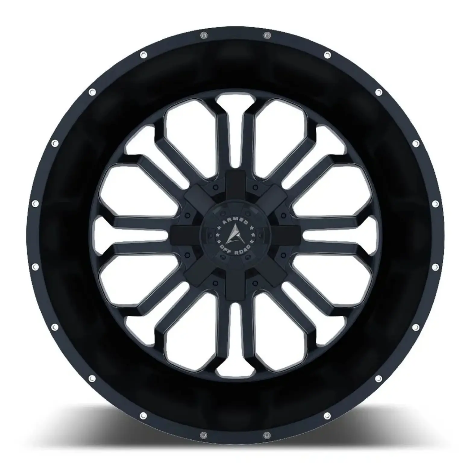 Armed Wheels Cannon 20X9 8X165.1 ET 0mm Matte Black Milled thumbnail 2