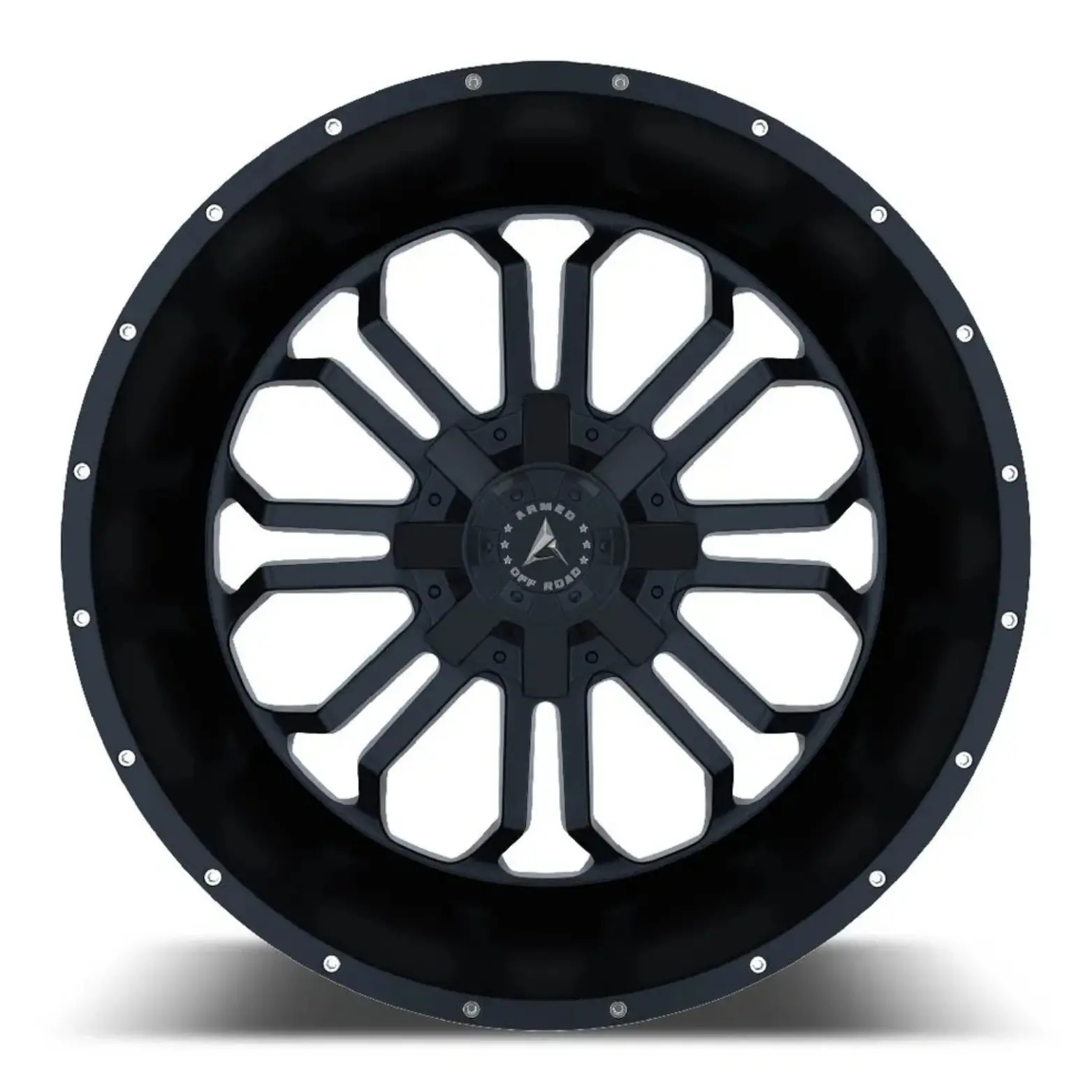 Armed Wheels Cannon 20X9 8X165.1 ET 18mm Matte Black miniature 2