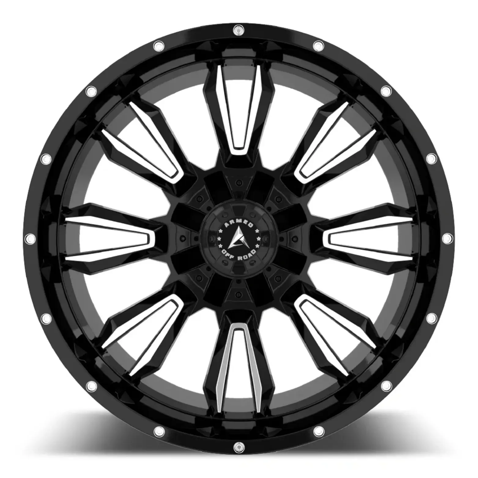 Armed Wheels Dagger 20X10 8X170 ET -24mm Gloss Black Machined thumbnail 2