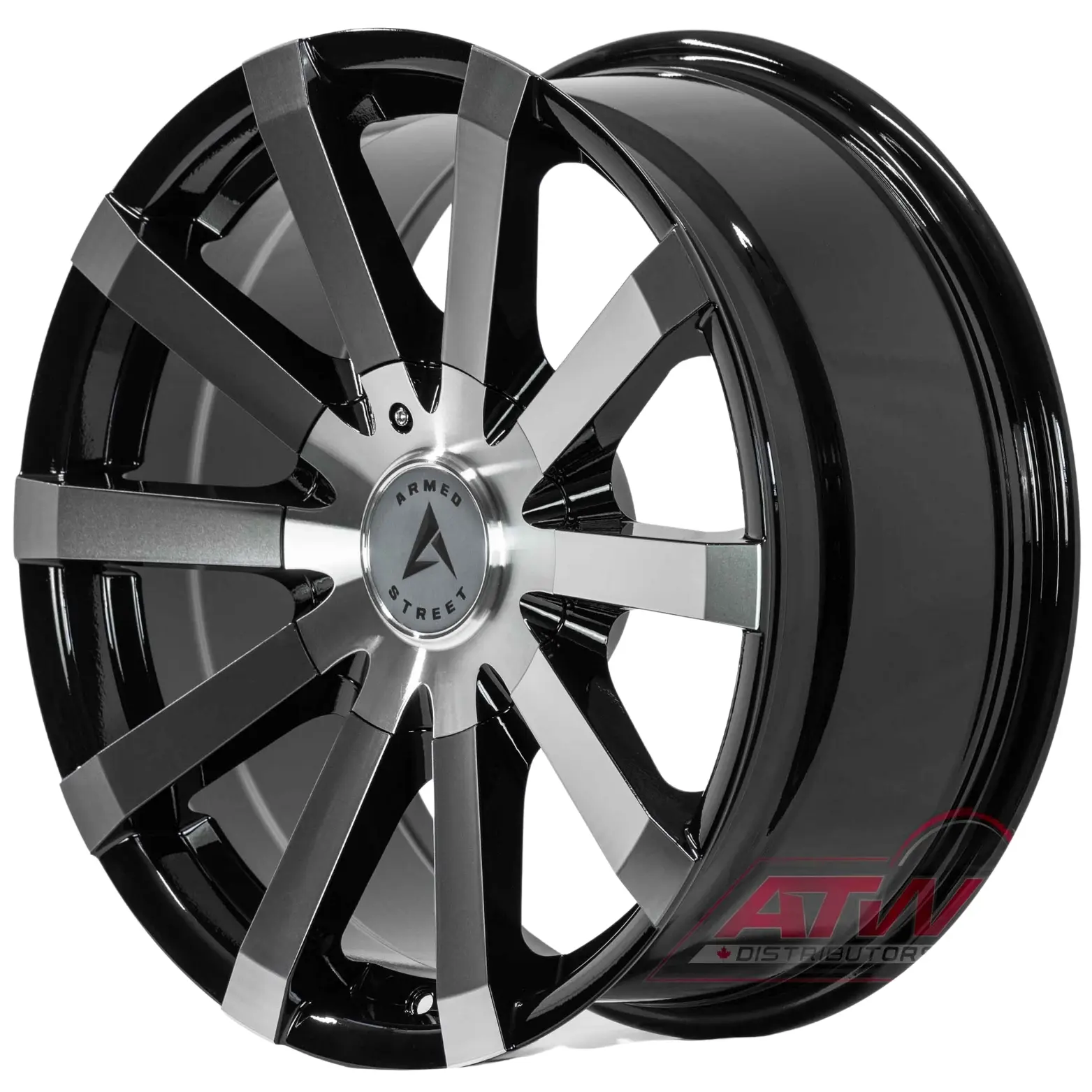Armed Wheels Outlaw 18X8 5X114.3 ET 20mm Gloss Black Machined