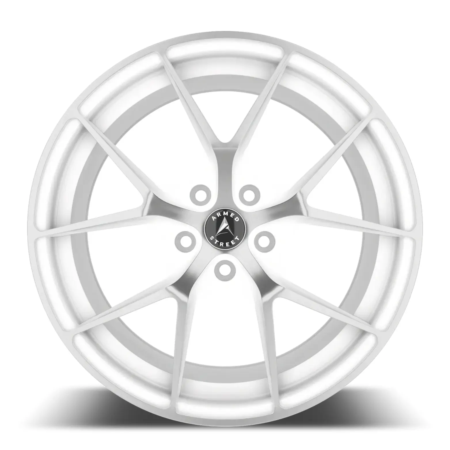 Armed Wheels Sniper 20X10 5X114.3 ET 37mm Gloss White Machined thumbnail 2