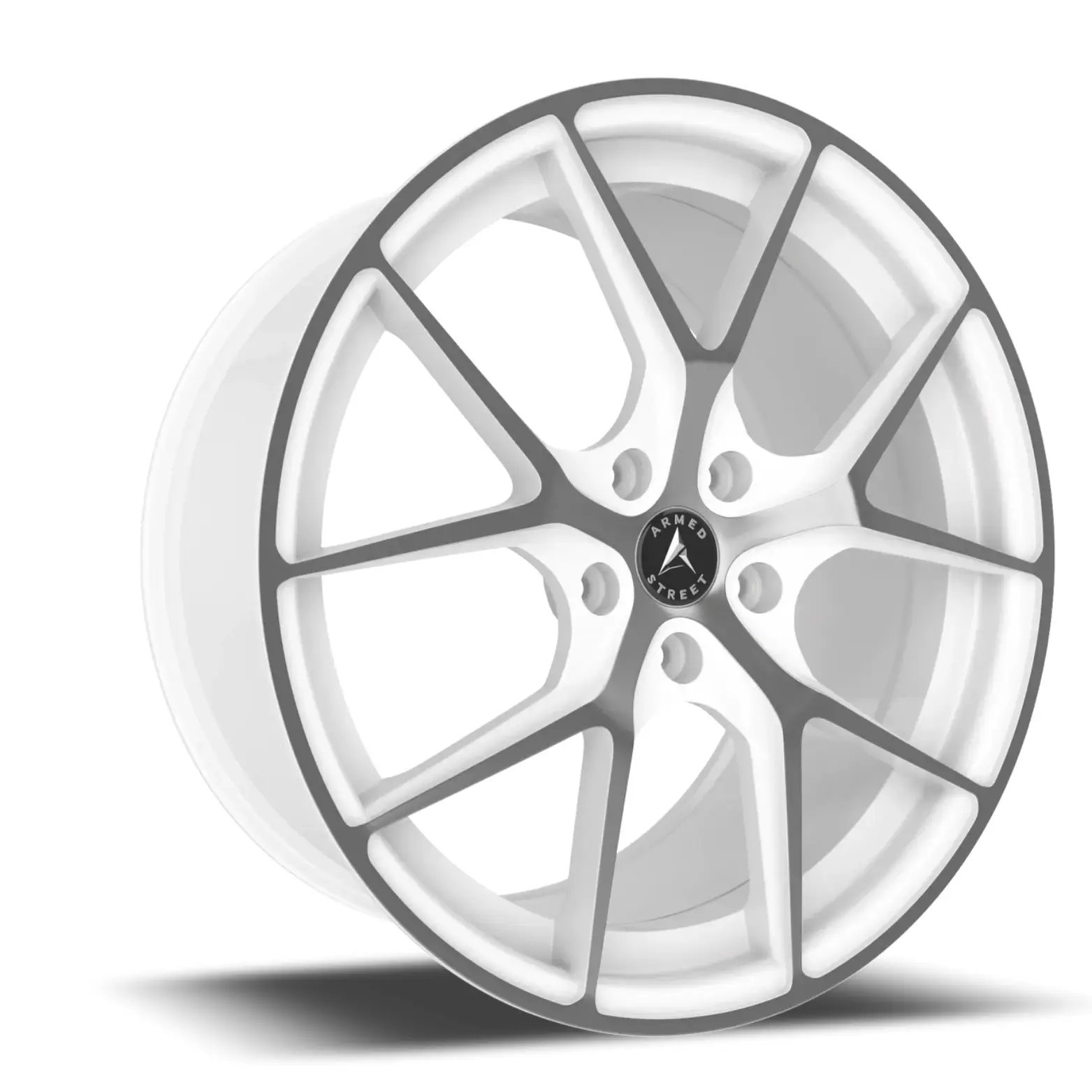 Armed Wheels Sniper 20X10 5X114.3 ET 37mm Gloss White Machined