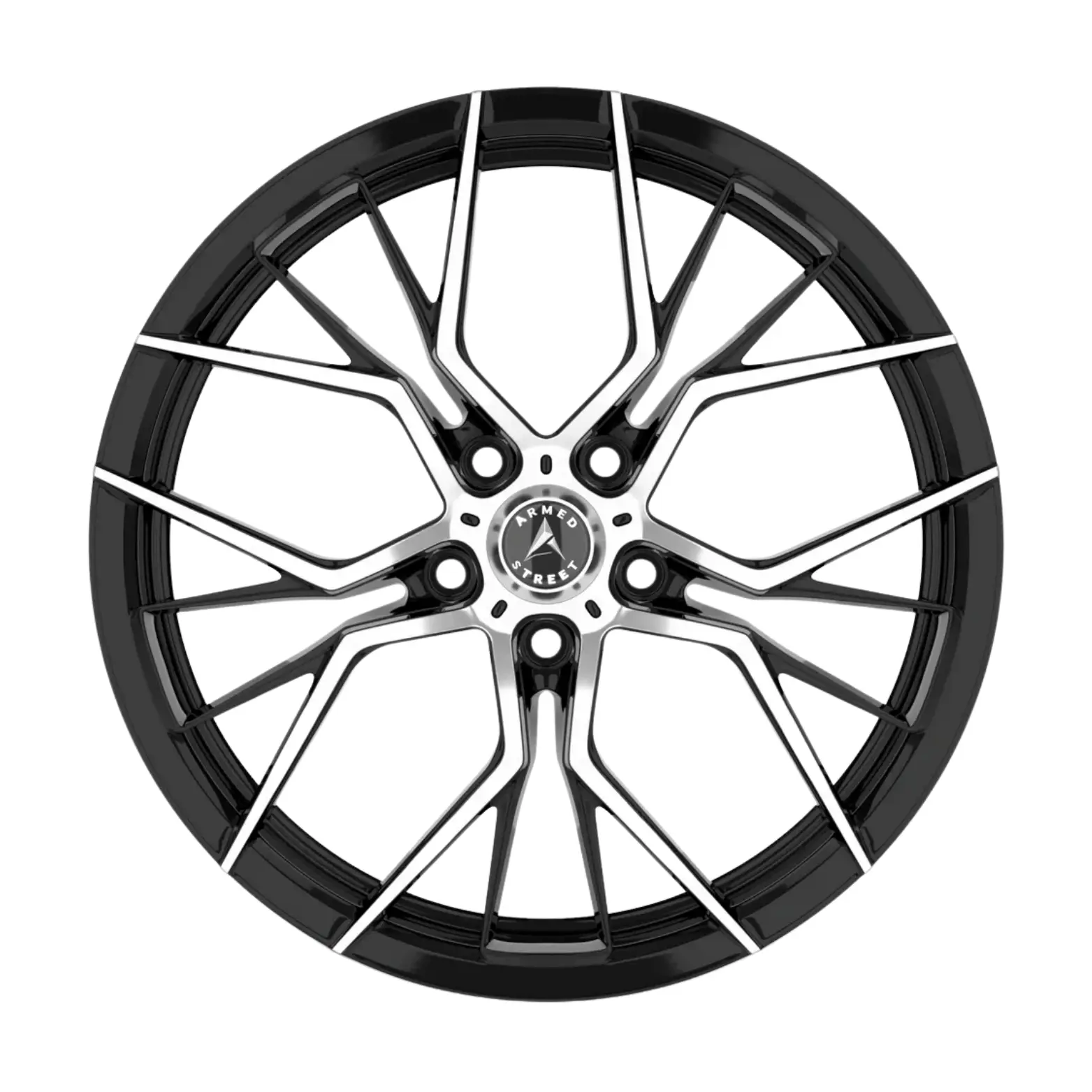 Armed Wheels Tactical 17X7.5 5X120 ET 30mm Gloss Black Machined miniature 2