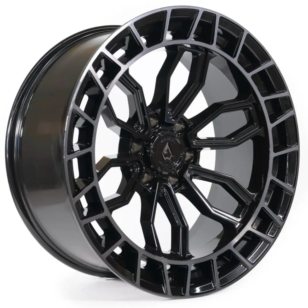 Arena Recon 22X9.5 6X135 20mm Glossy Black Center With Machined Ddt Lip