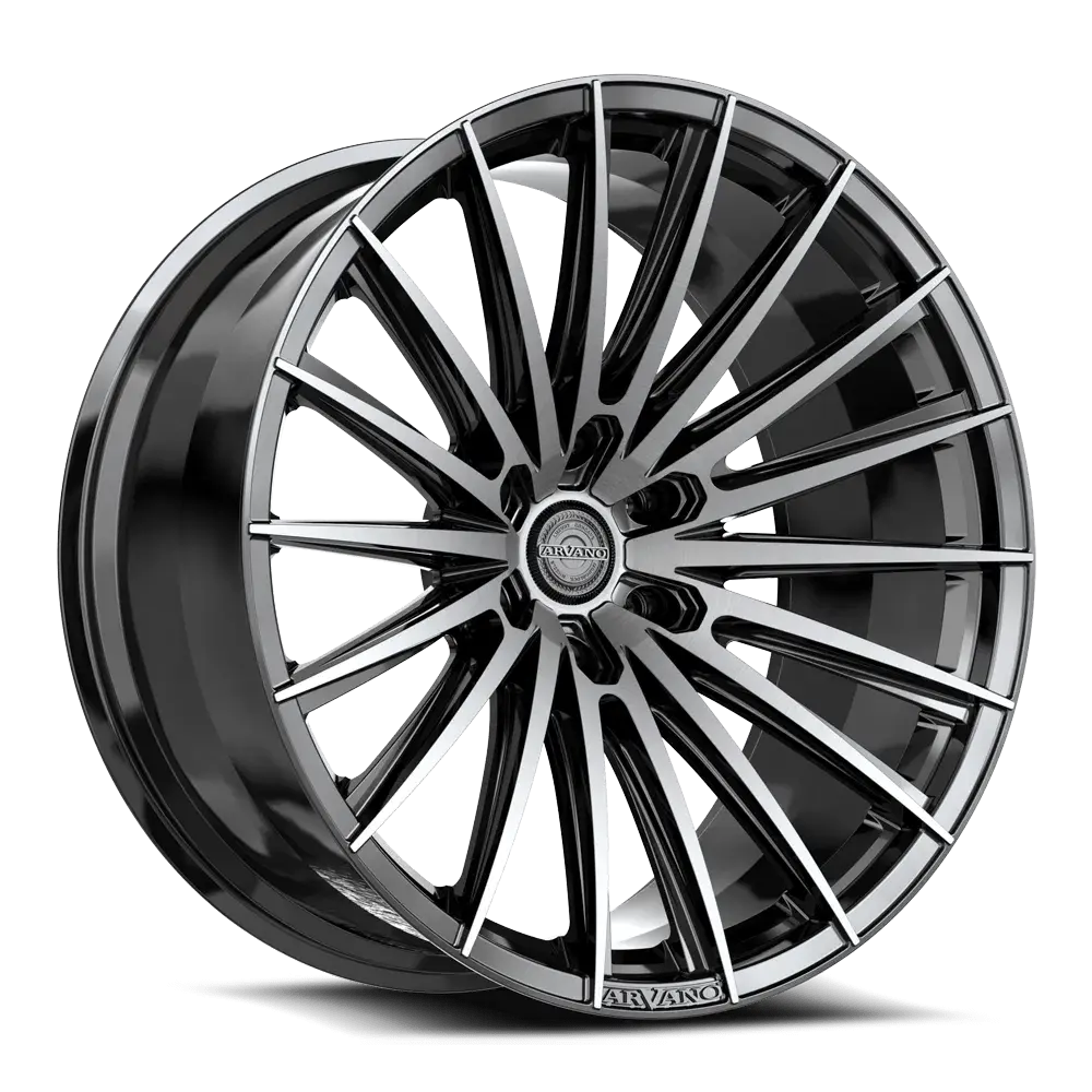 Arvano Wheels ART-2 22X9.5 6X135 ET 18mm Gloss Black & Brushed Double Dark Tint