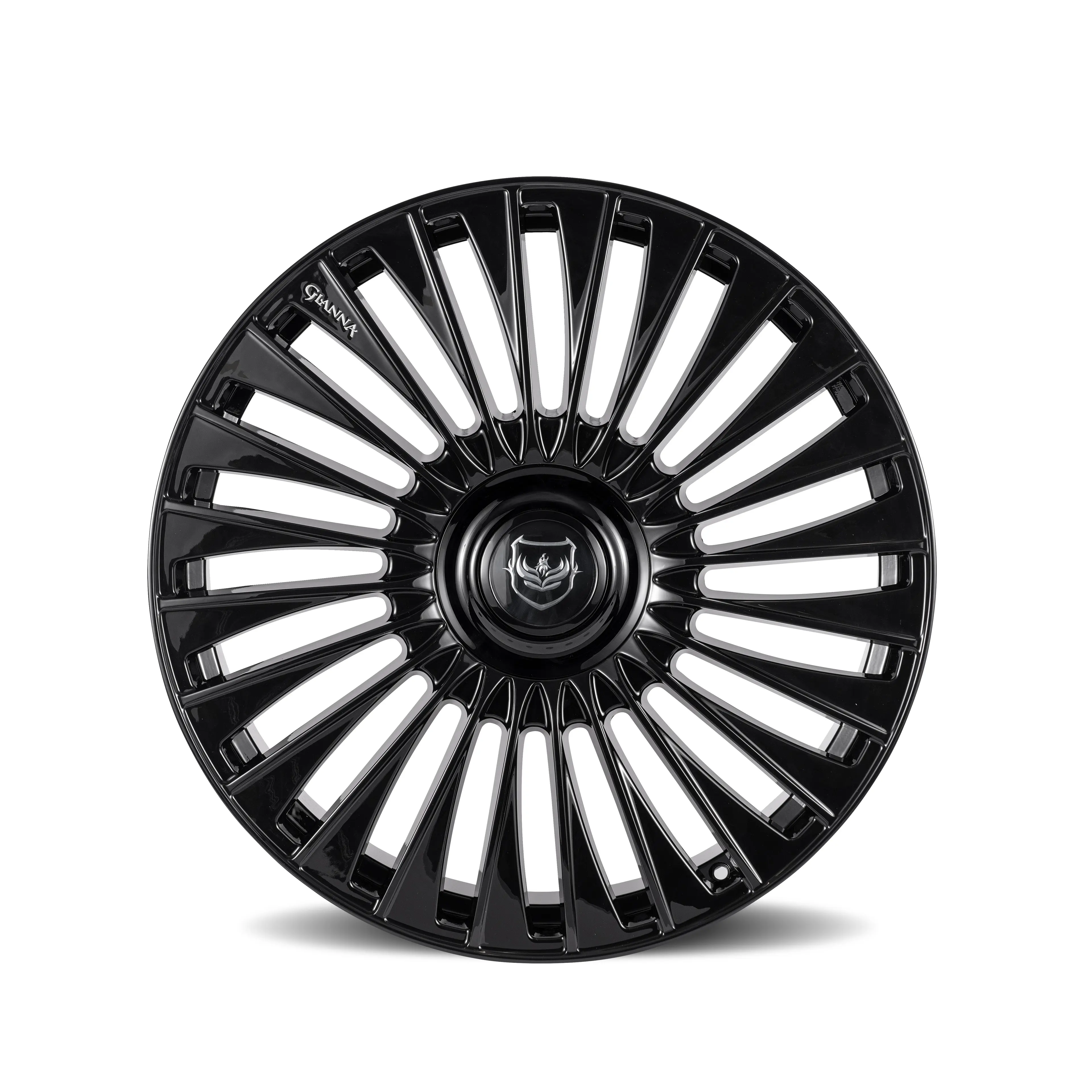 Gianna Lusso 22X10.5 Blank ET 40mm Gloss Black miniature 2