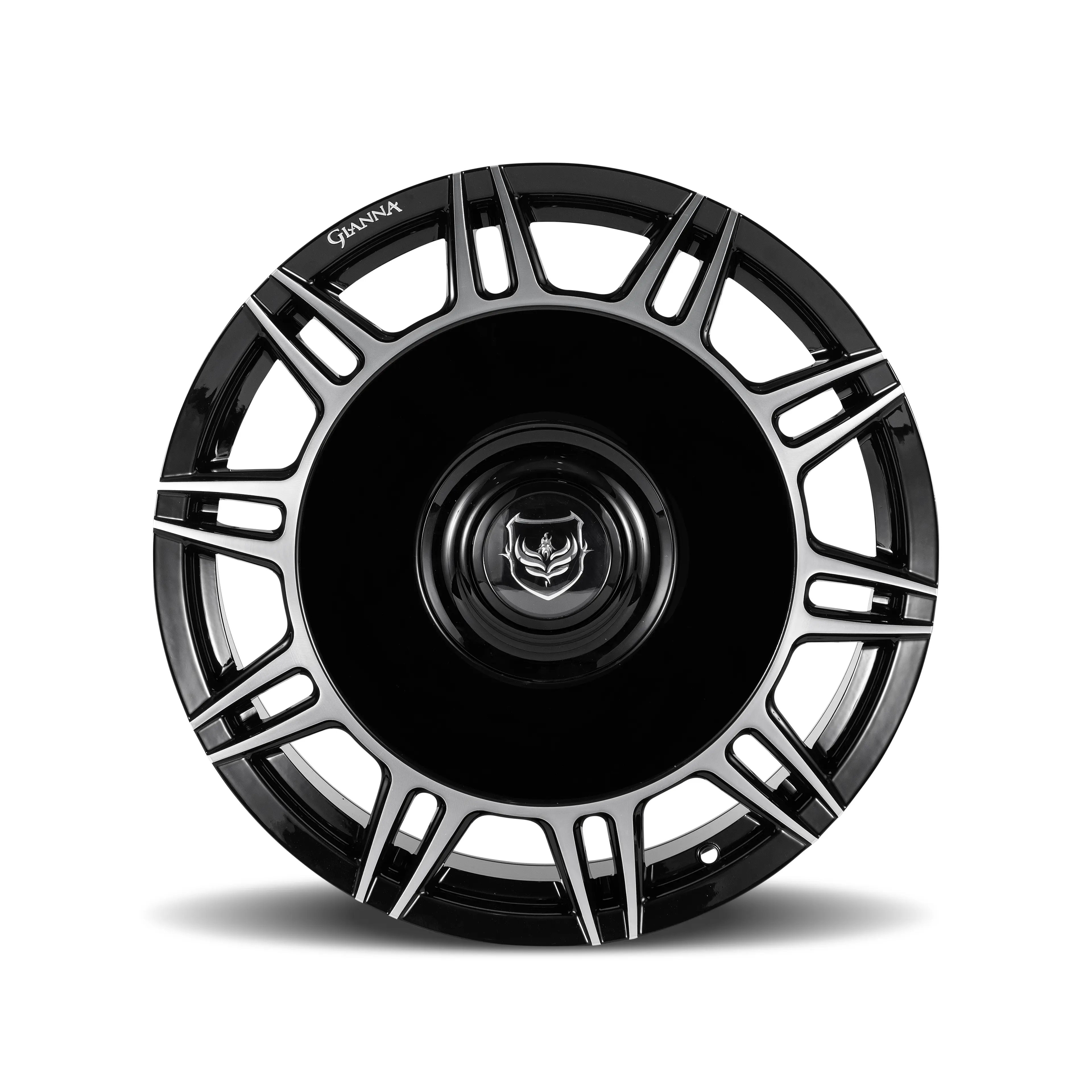 Gianna Splendido 20X9 Blank ET 25mm Gloss Black Machine Lip thumbnail 2