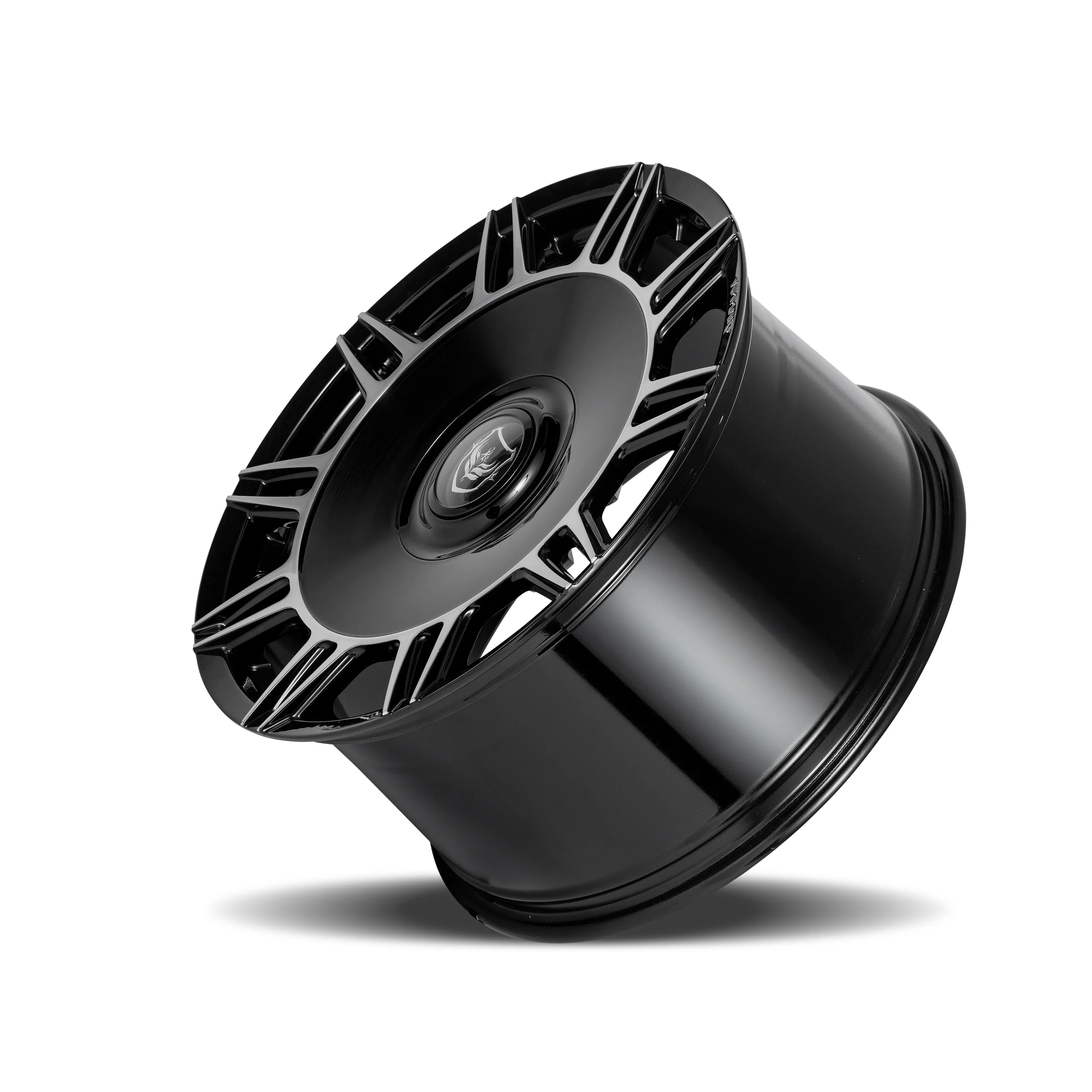 Gianna Splendido 20X9 Blank ET 25mm Gloss Black Machine Lip thumbnail 3