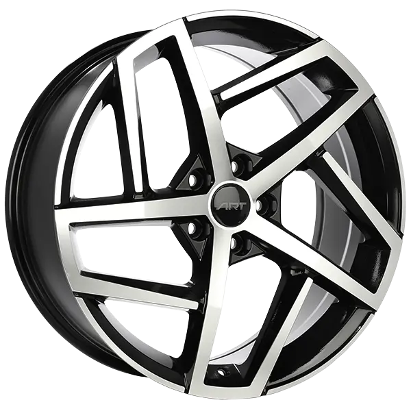 ART Replica 276 19X8 5X112 ET 45mm Gloss Black - Machined Face - main product image