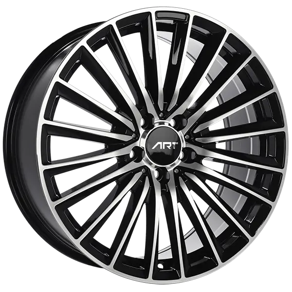 ART Replica 277 19X8 5X112 ET 35mm Gloss Black - Machined Face - main product image