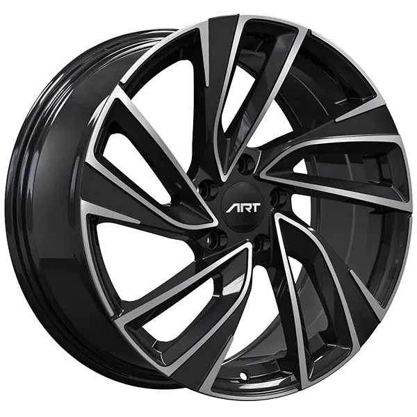 ART Replica 232 19X8 5X112 ET 45mm Gloss Black - Machined Face - main product image