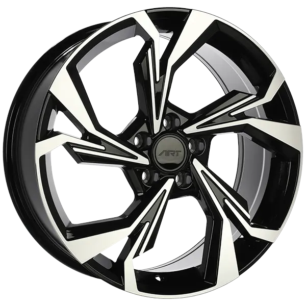 ART Replica 243 18X8 5X112 ET 35mm Gloss Black - Machined Face - image principale du produit