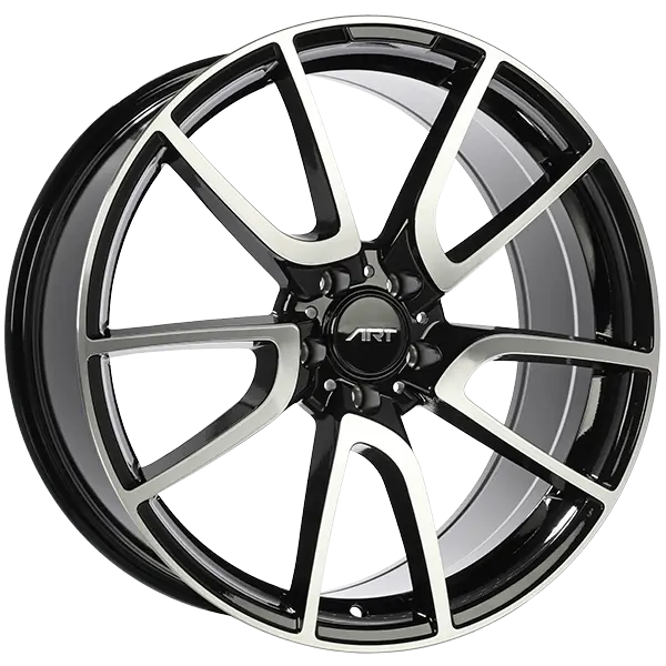 ART Replica 130 20X8.5 5X112 ET 35mm Gloss Black - Machined Face - image principale du produit
