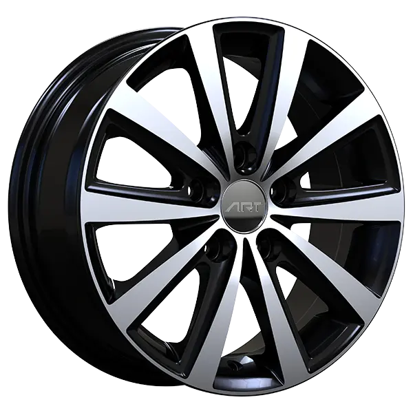ART Replica 335 15X6 5X112 ET 38mm Black & Machined - image principale du produit