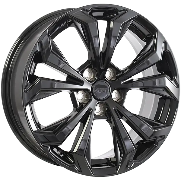 ART Replica 338 18X7 5X114.3 ET 35mm Gloss Black - image principale du produit