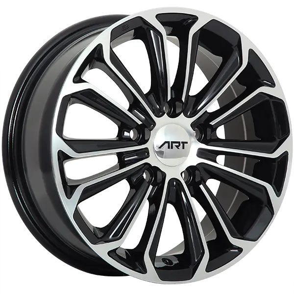 ART Replica 95 16X6.5 5X100 ET 40mm Black & Machined - main product image