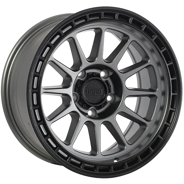 Ruffino Hard Mojave 17X8.5 5X127 -6mm Satin Grey - Black Lip - image principale du produit