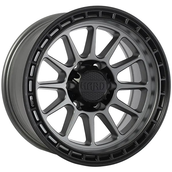 Ruffino Hard Mojave 17X8.5 6X139.7 -6mm Satin Grey - Black Lip - image principale du produit