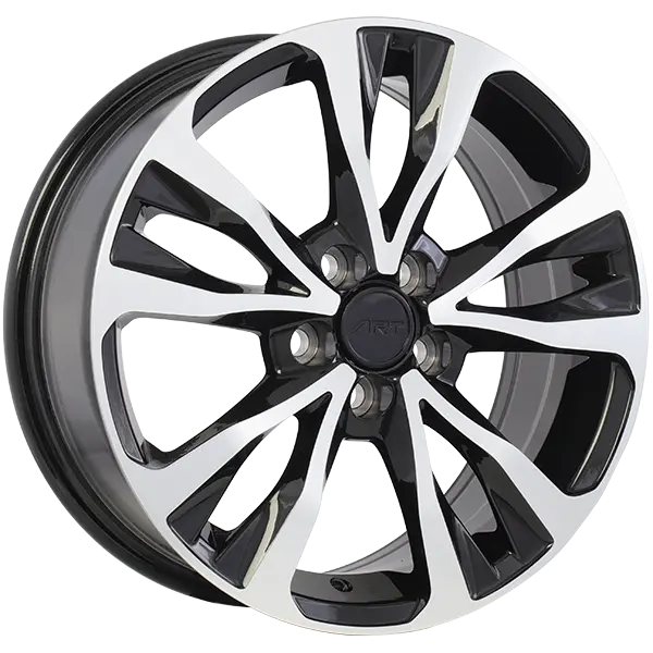 ART Replica 126 17X7 5X114.3 ET 35mm Gloss Black - Machined Face - image principale du produit