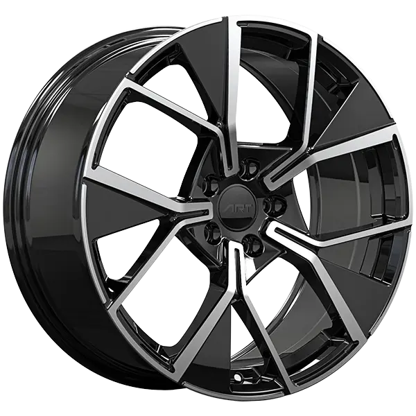 ART 364 20X8.5 5X112 ET 35mm Gloss Black - Machined Face - image principale du produit