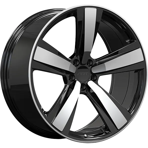 ART Replica 379 21X10 5X112 ET 19mm Gloss Black - Machined Face - image principale du produit