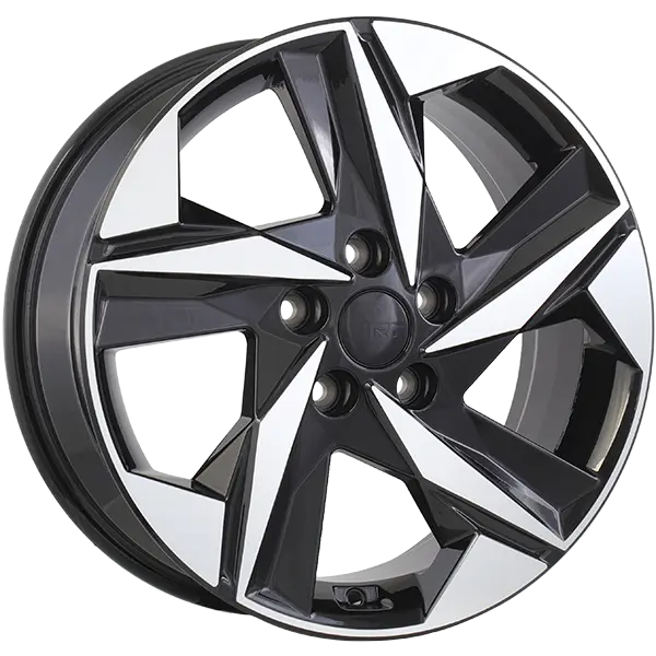 ART Replica 393 17X7 5X114.3 ET 45mm Gloss Black - Machined Face - image principale du produit