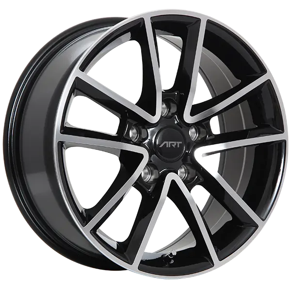 ART Replica 48 17X7.5 5X127 ET 35mm Gloss Black - Machined Face - main product image