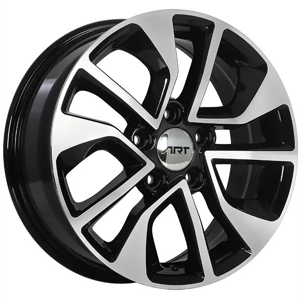 ART Replica 138 16X6.5 5X114.3 ET 45mm Gloss Black - Machined Face - image principale du produit