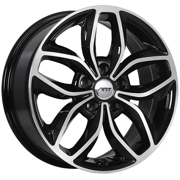 ART Replica 143 17X7 5X114.3 ET 45mm Gloss Black - Machined Face - main product image