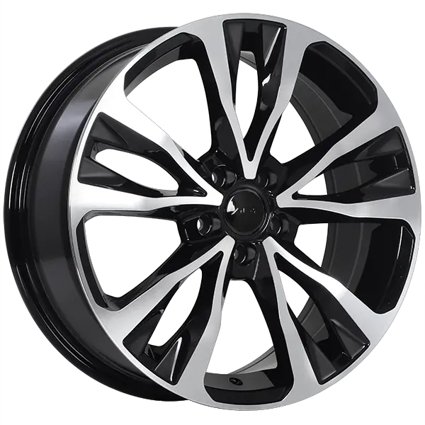 ART Replica 126 17X7 5X100 ET 39mm Gloss Black - Machined Face - main product image